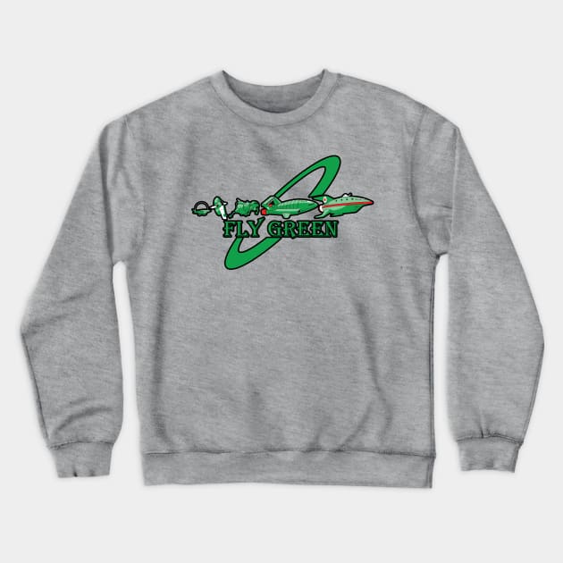 Fly Green Crewneck Sweatshirt by Everdream